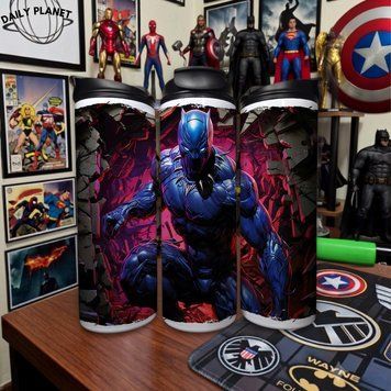 Чашка Marvel Термочашка для гарячих та холодних напоїв з Чорною Пантерою (Т'Чаллою) з фільму Marvel TL0737 фото