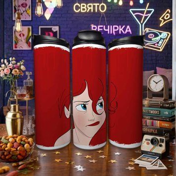 Чашка Русалонька Термочашка для гарячих та холодних напоїв з Аріель з мультфільму Русалонька TL0543 фото