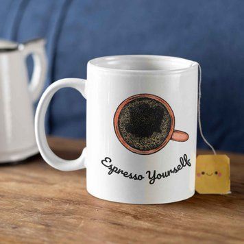 Кружка Разные Кружка с надписью "Espresso Yourself" 01603 фото
