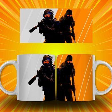 Кружка Counter-Strike: Global Offensive Кружка с Контр-террорист, Террорист из игры Counter-Strike: Global Offensive AN05366 фото