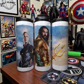 Чашка DC Comics Термочашка для гарячих та холодних напоїв з Акваменом та Ормом з фільму DC Comics TL0709 фото