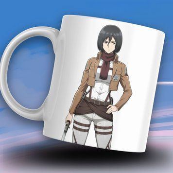 Кружка Атака титанов Кружка с Микаса Аккерман из аниме Атака титанов AN00079 фото