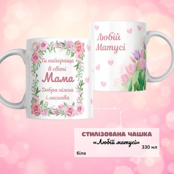 Чашка Для Мами Подарунковий набір, бокс для мами "Найкраща в світі мама" з білою чашкою BOX0041 фото