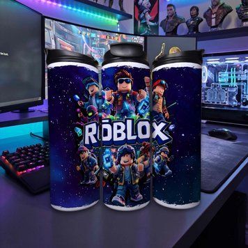 Чашка Roblox Термочашка для гарячих та холодних напоїв з персонажами-аватарами з гри Роблокс TL0778 фото