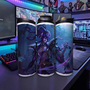 Кружка League of Legends Термокружка для горячих и холодных напитков с Синдрой из игры Лига Легенд TL0894 фото