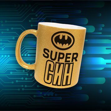 Кружка Для Сына Кружка глиттер с надписью "Super син" GLT1118 фото