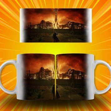 Кружка Fallout Кружка с Курьер из игры Fallout: New Vegas AN05497 фото