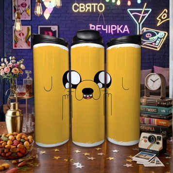 Чашка Час пригод Термочашка для гарячих та холодних напоїв з Джейком з мультсеріалу Час пригод TL0542 фото